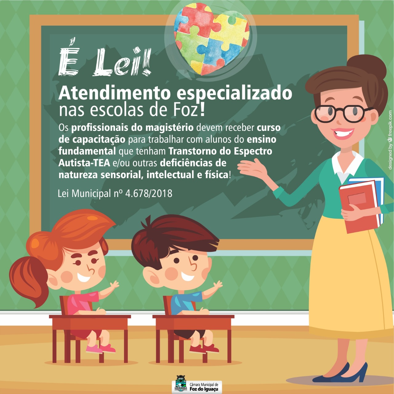 É Lei! Profissionais do magistério devem ter capacitação para trabalhar com alunos com TEA