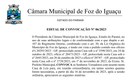 Edital de Convocação para Sessões Extraordinárias Edital de Convocação para Sessões Extraordinárias