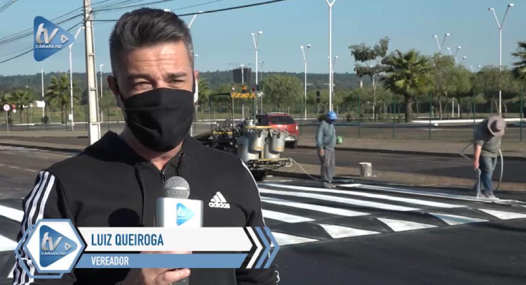 Emenda impositiva do Vereador Queiroga viabiliza lombada elevada na Av. das Cataratas