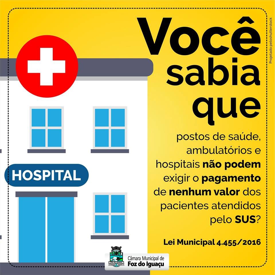 Estabelecimento público de saúde no município não pode cobrar taxa da população 