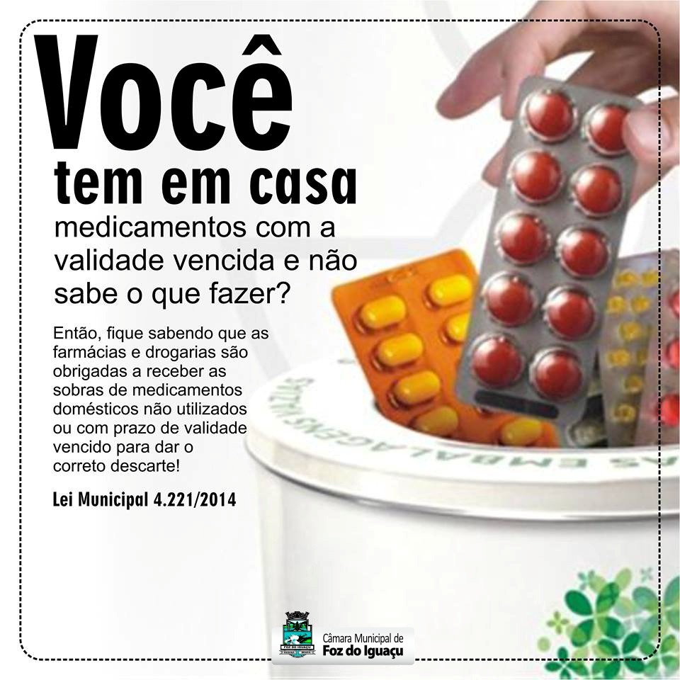 Farmácias e drogarias devem receber medicamentos vencidos