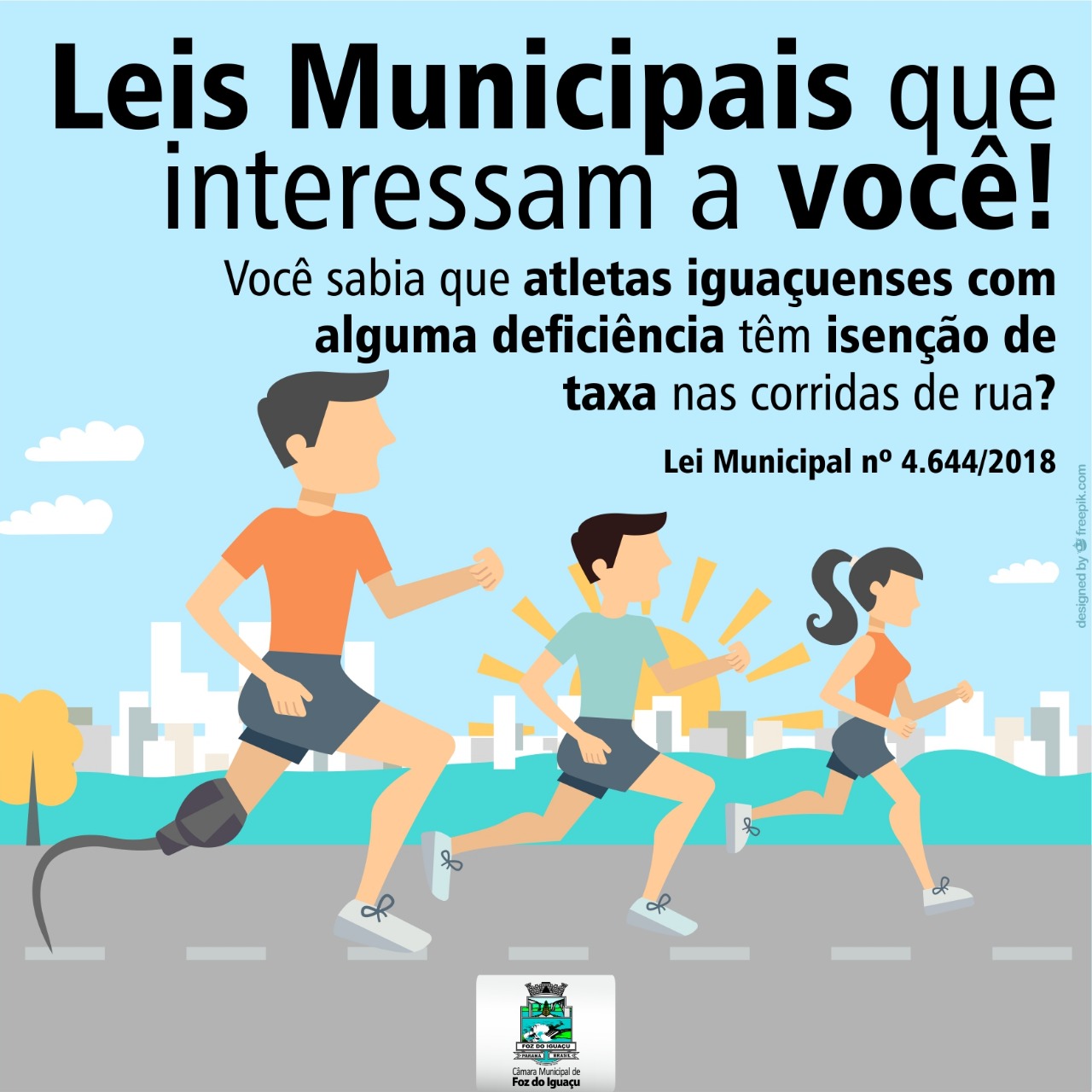 Já é Lei! Atletas com alguma deficiência têm isenção de taxa nas corridas de rua