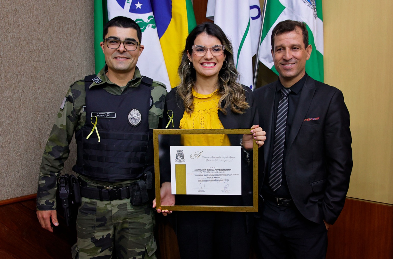 Luta de Anna Cláudia Marafon contra a endometriose é reconhecida pela Câmara