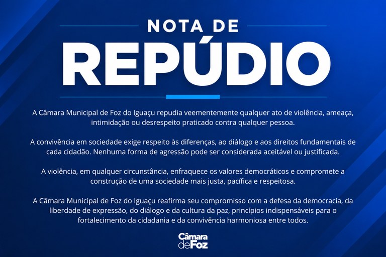 NOTA DE REPÚDIO