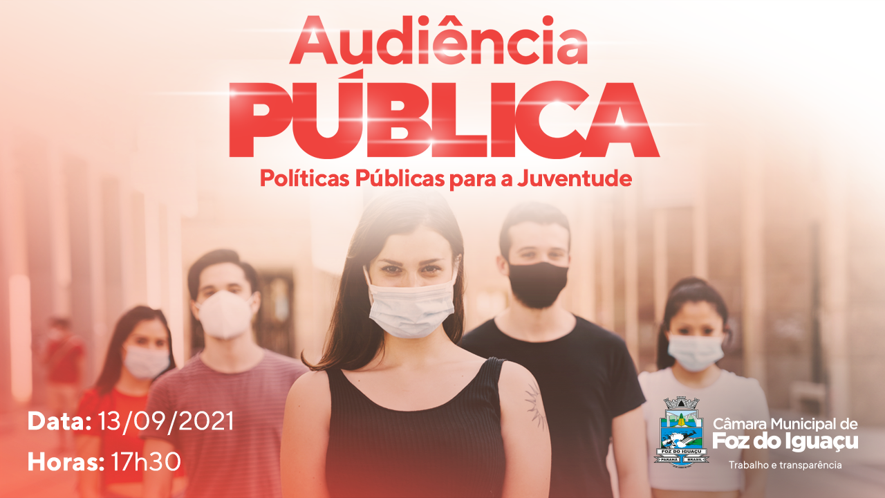 Políticas públicas para juventude serão discutidas em audiência na Câmara de Foz