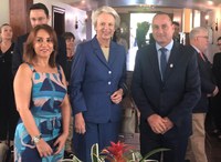 Presidente da Câmara recebe princesa da Dinamarca