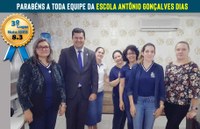 Presidente da Câmara visita escolas municipais campeãs no IDEB