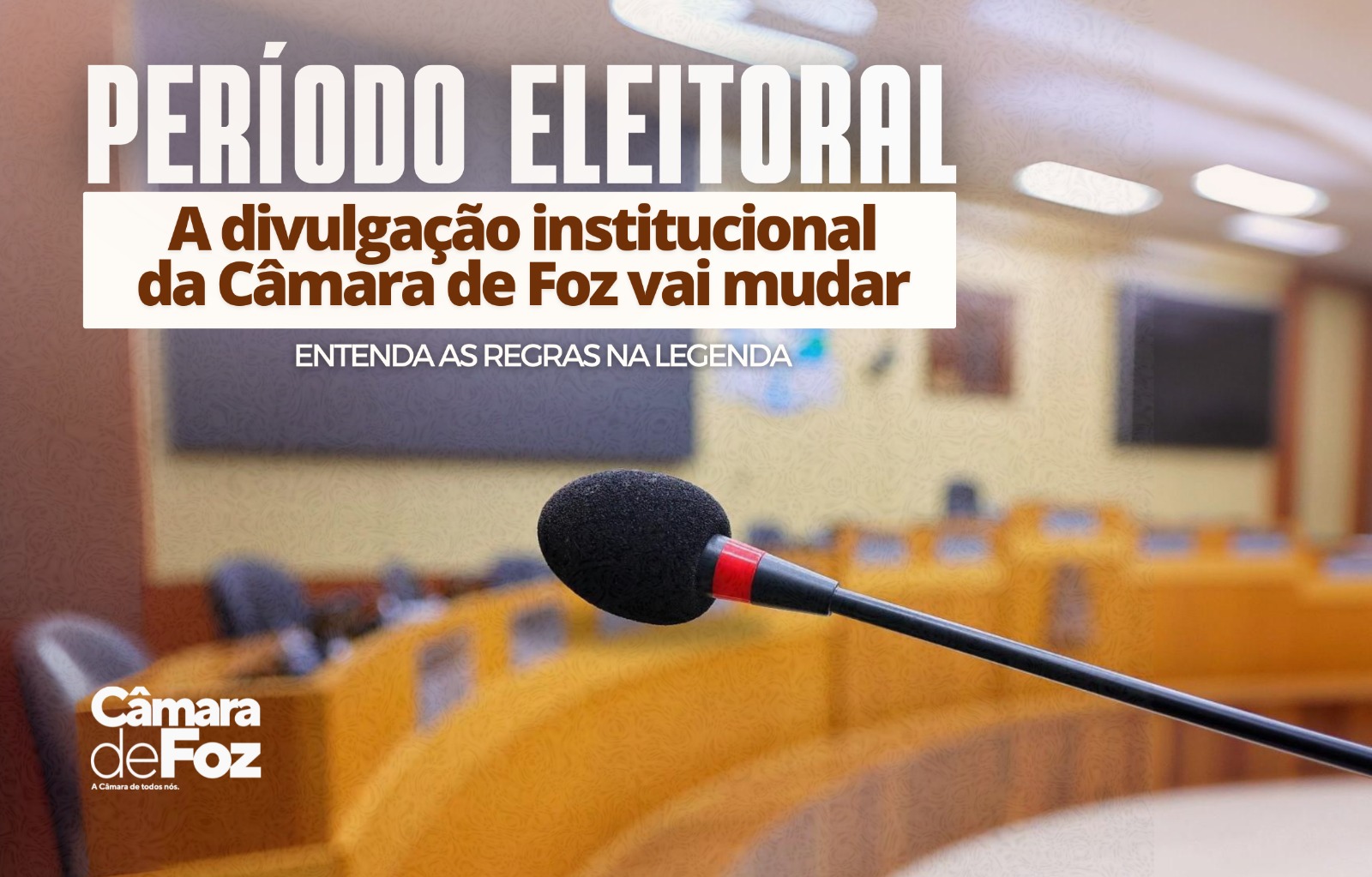 Serviços de divulgação da Câmara estão suspensos no período eleitoral