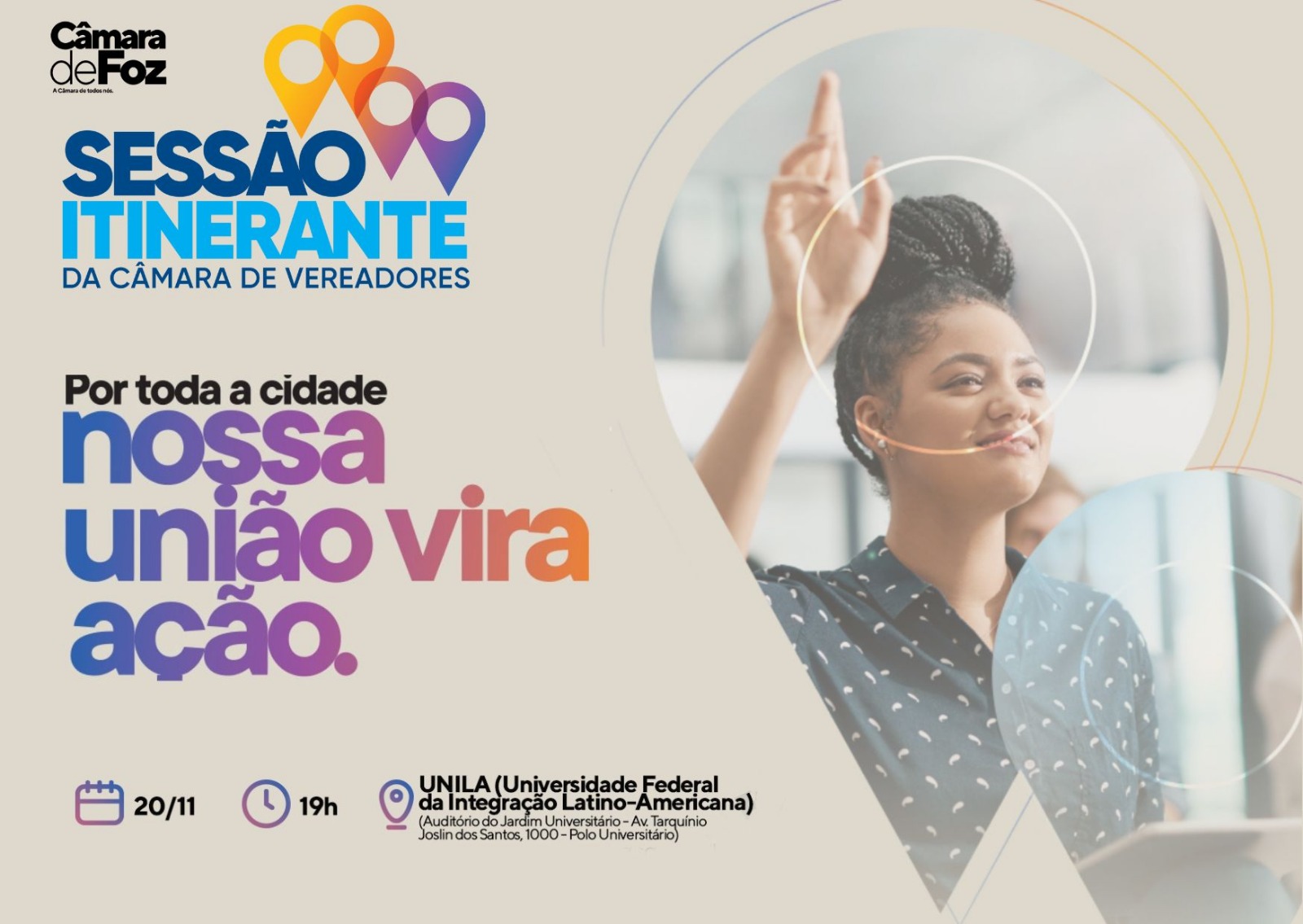 Veja o que será pauta na sessão itinerante que acontece hoje na UNILA