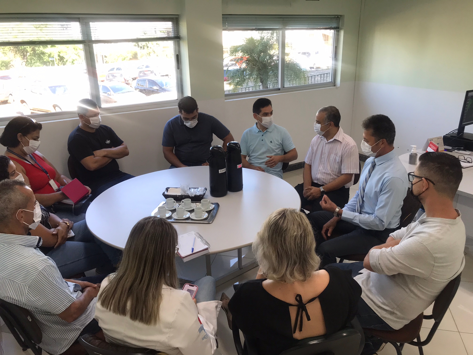 Vereador participa de reunião no Hospital Municipal com diretor da Fundação de Saúde