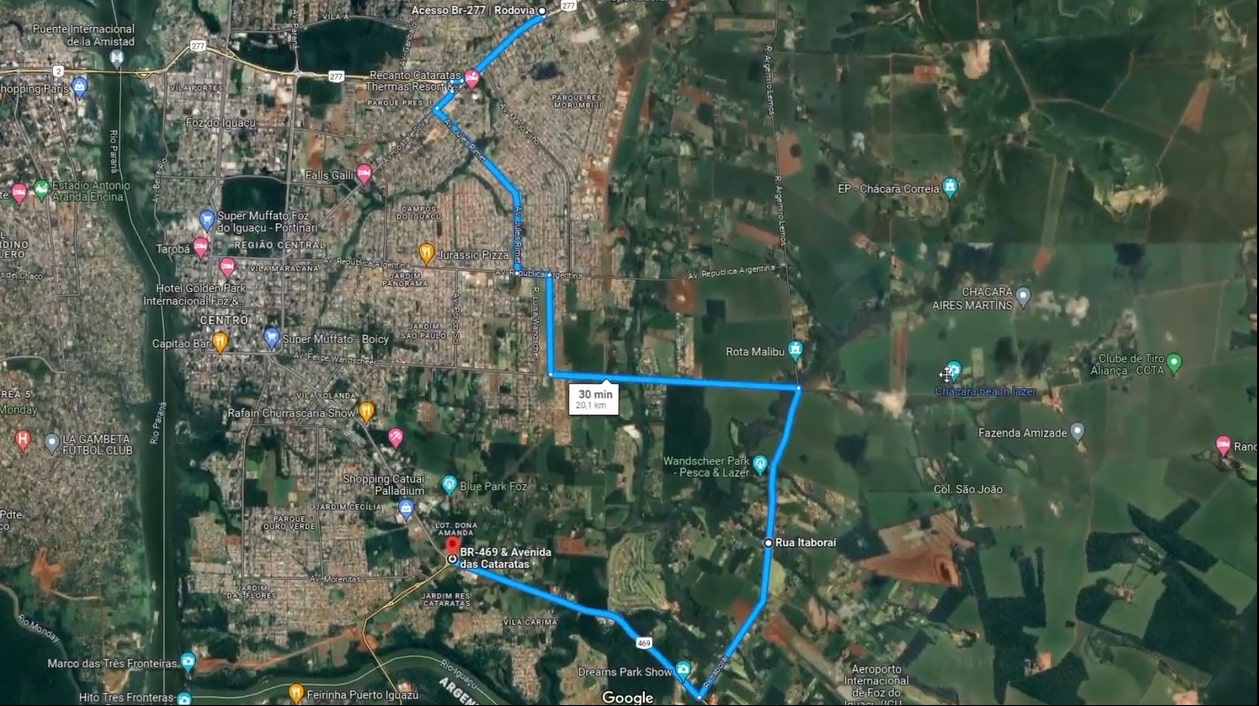 Vereador sugere construção de supervia para o corredor turístico de Foz