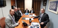 Vereadores percorrem gabinetes de vários deputados em Brasília reivindicando recursos