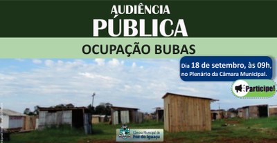 Audiência Pública Ocupação Bubas